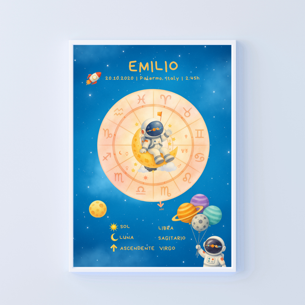 Póster Personalizado de Carta Astral · Universo Propio ✦
